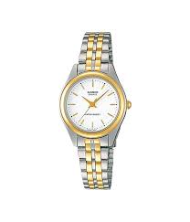 Casio White Dial Gold Stainless Steel Women Watch LTP-1129G-7ARDF / 9430628