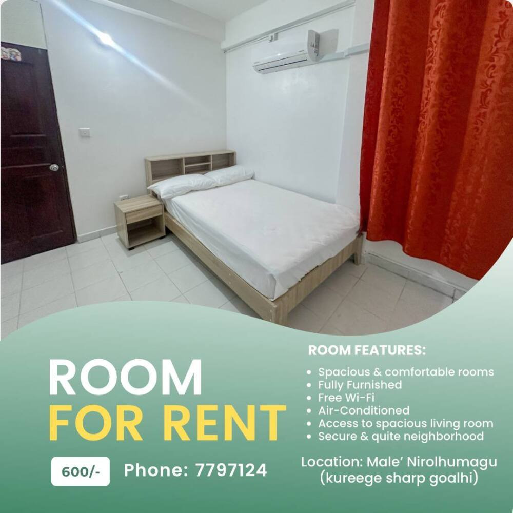 DAILY ROOMS FOR RENT (Male) 7797124 /7871235