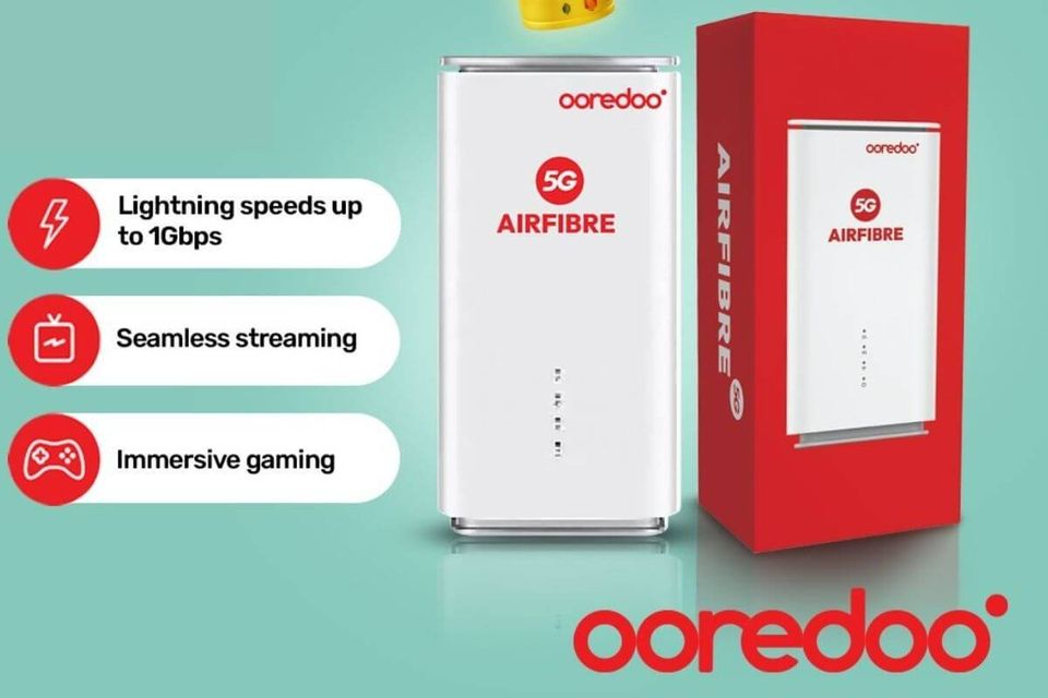 OOREDOO 5G AIRFIBRE ROUTER | CALL 9292464