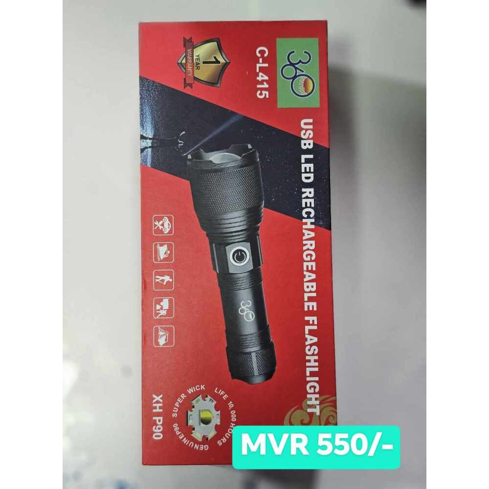 360 USB LED Reachable Flashlight Free Delivery Call 9992968/3325577