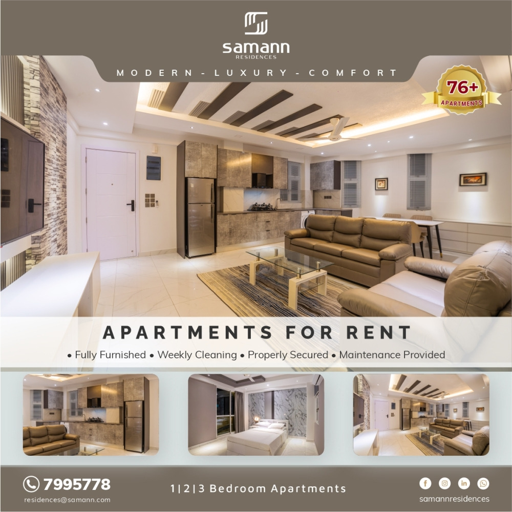 APARTMENTS FOR IMMEDIATE RENT! | Call 7995778 |