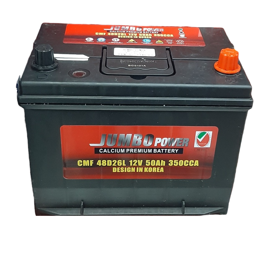 JUMBO POWER BATTERY CMF 48D26L 12V 50AH 350CCA/BRAND NEW/FREE DELIVERY-9500249