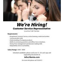 Call Centre Representative