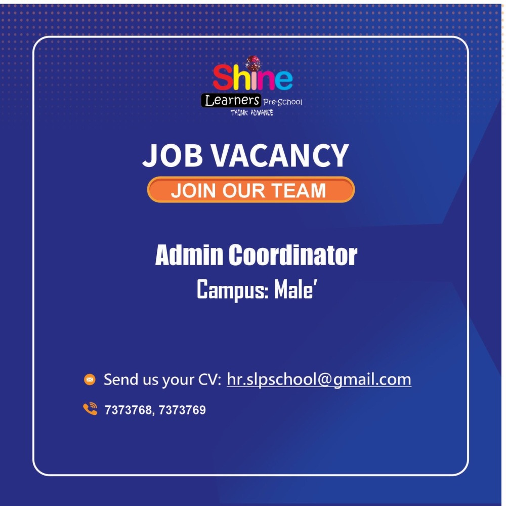 Admin Coordinator ( Female ) @Male Campus