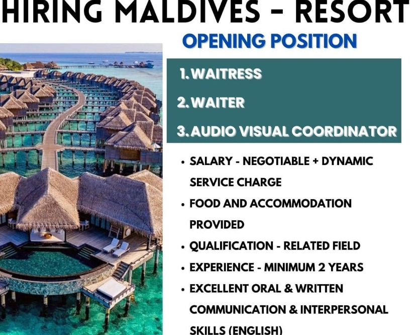 Hiring Maldive resort