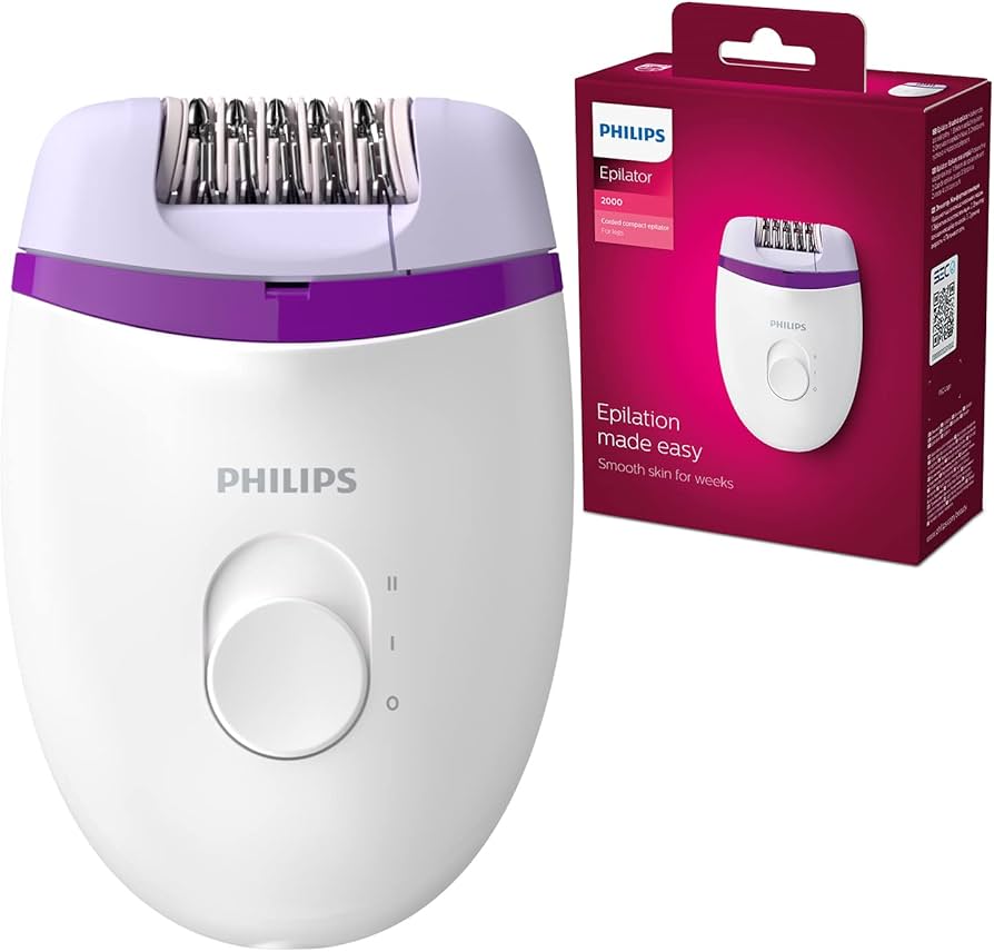 PHILIPS CORDED COMPACT EPILATOR FOR LEGS SATINELLE BRE225-BRE224/New-9485167