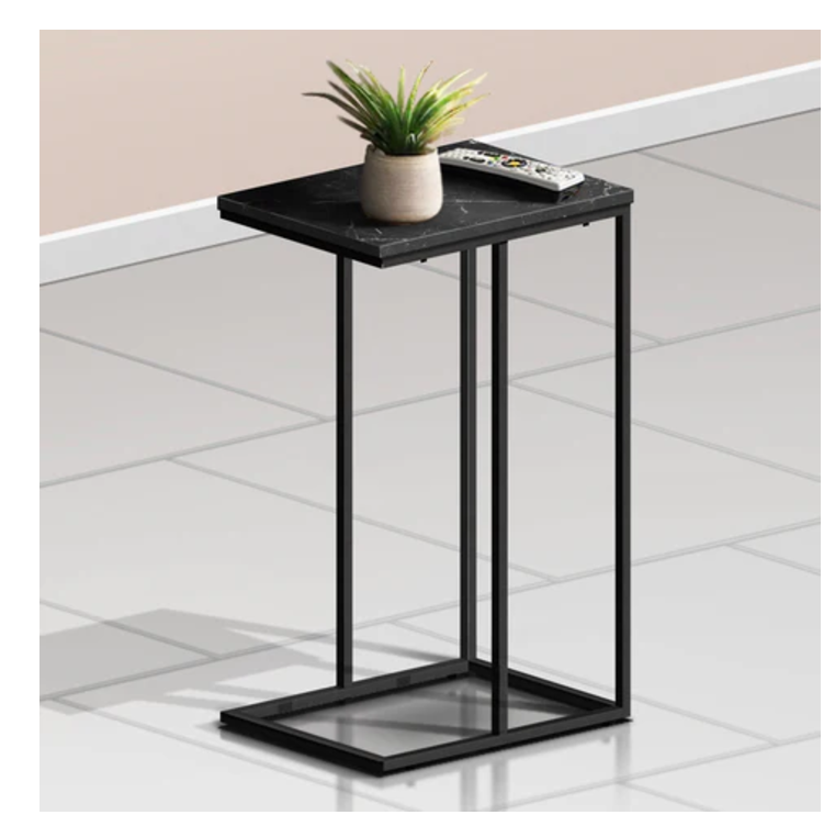 Side Table | SKU: 57109 | PARTICLE BOARD + METAL | Color: BLACK | Brand: GDX