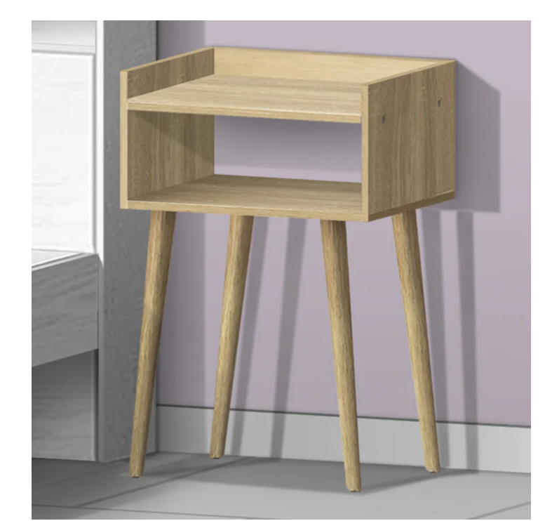 Bedside Table | SKU: 48804 | OPEN | Brand: UBL | Color: BEECH