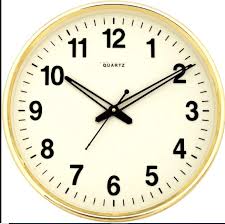 QUARTZ ROUND CLOCK AQ-42 - FREE DELIVERY - CALL/VIBER - 9517785