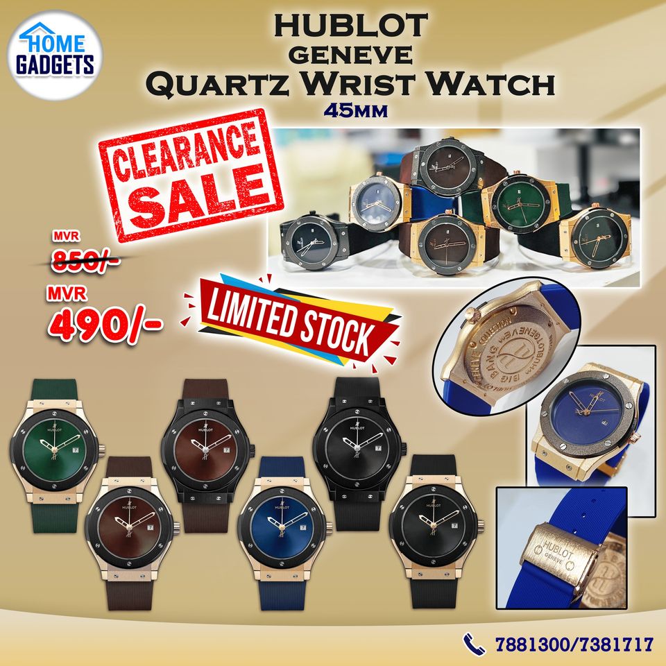 CLEARANCE SALE - HUBLOT 45mm Watch | Call/Viber-7881300 Free Delivery