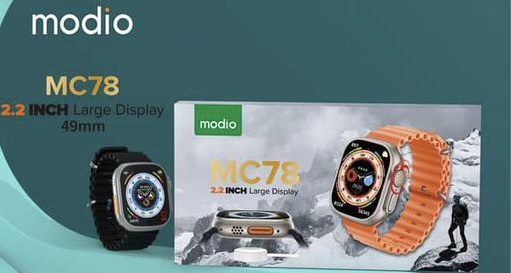 MODIO SMART WATCH MC78 2.2 INCH LARGE DISPLAY | Free Delivery Call | 9517985