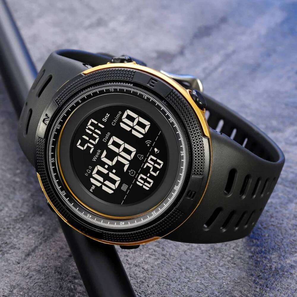 Digital Watch 2070WT Skmei Wristwatch Water proof level 5ATM