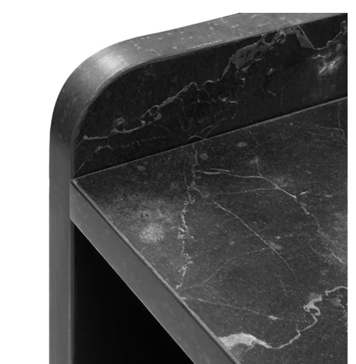 Side Table | SKU: 57108 | PARTICLE BOARD + METAL | Color: BLACK