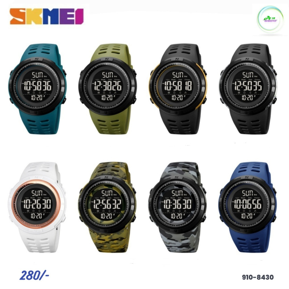 Digital Watch 2070WT Skmei Wristwatch Water proof level 5ATM