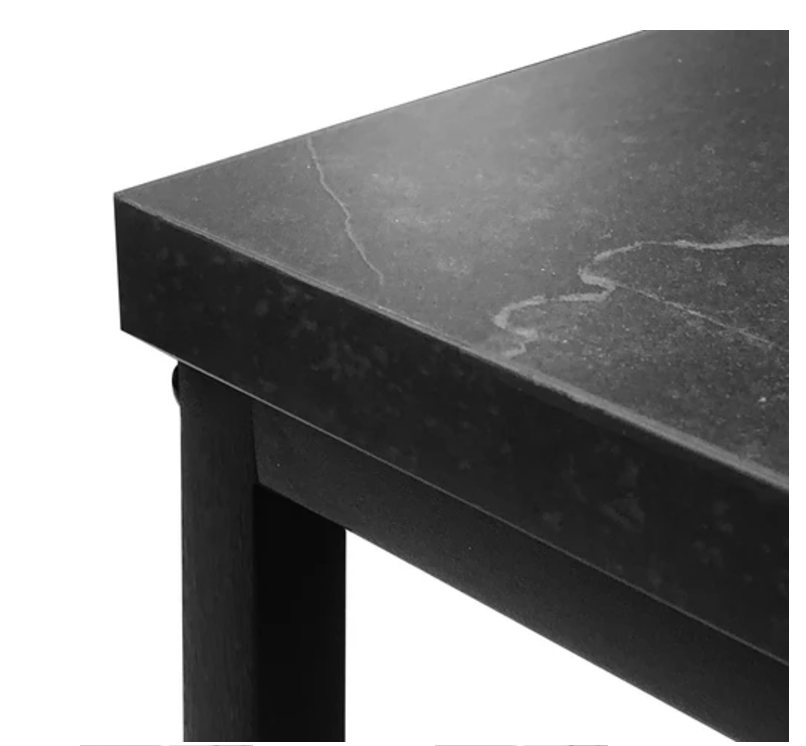 Side Table (2 PCs) | SKU: 57107 | PARTICLE BOARD + METAL | Color: BLACK