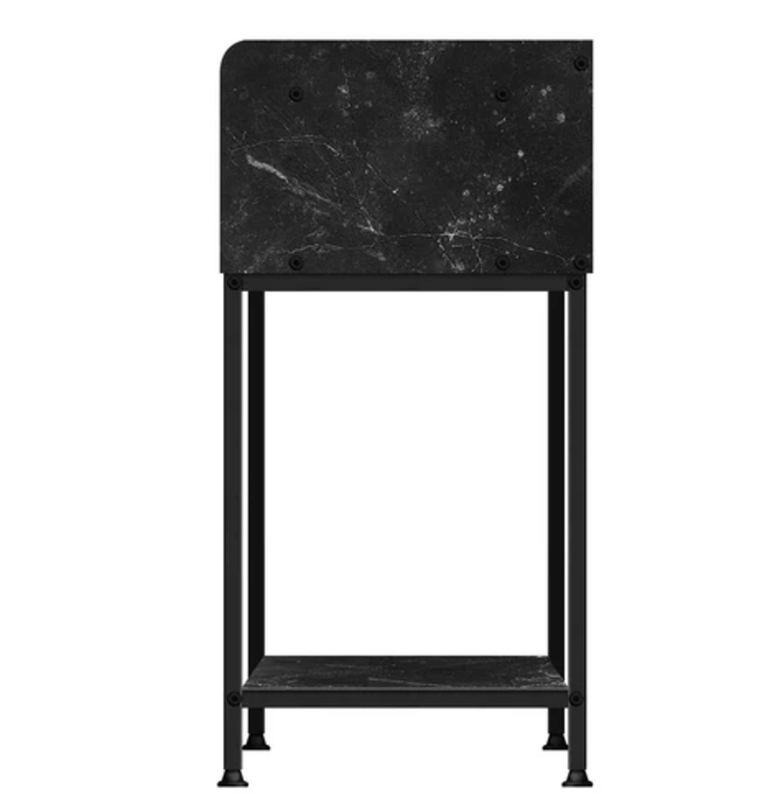 Side Table | SKU: 57108 | PARTICLE BOARD + METAL | Color: BLACK